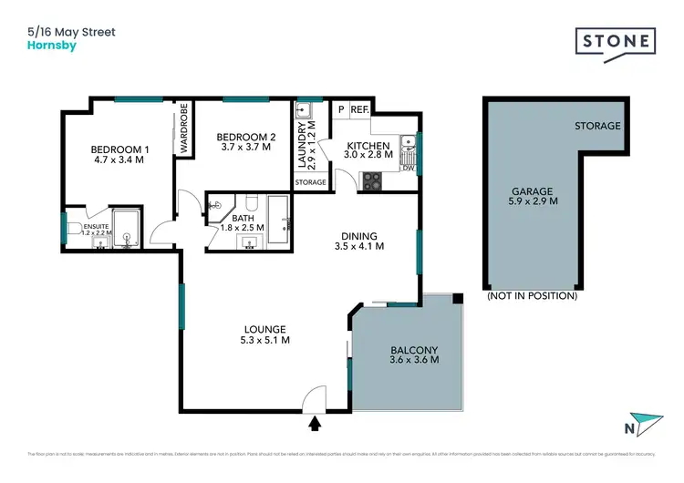 Floorplan of Homely apartment listing, 5/16-18 May Street, Hornsby NSW 2077