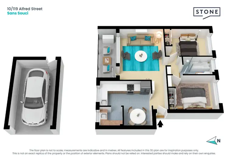 Floorplan of Homely apartment listing, 10/119 Alfred Street, Sans Souci NSW 2219