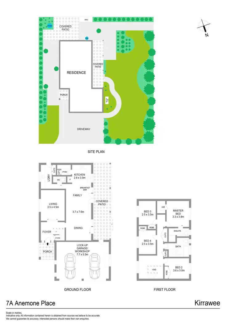 Floorplan of Homely house listing, 7a Anemone Place, Kirrawee NSW 2232