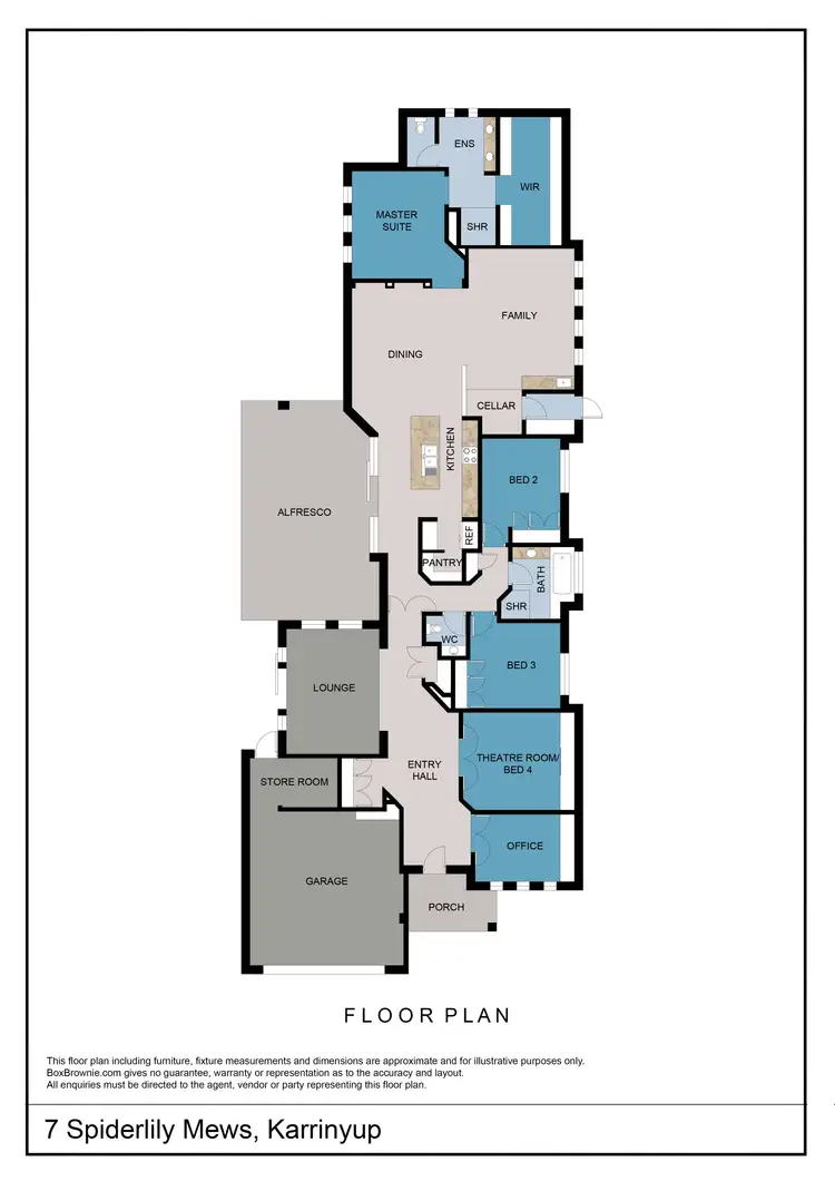 Floorplan of Homely house listing, 7 Spiderlily Mews, Karrinyup WA 6018