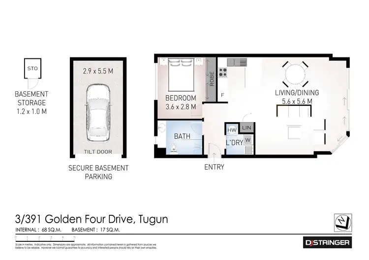 Floorplan of Homely unit listing, 3/391 Golden Four Drive, Tugun QLD 4224
