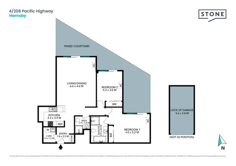 Floorplan of Homely apartment listing, 4/208-226 Pacific Highway, Hornsby NSW 2077