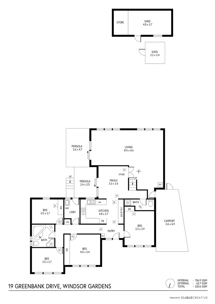 Floorplan of Homely house listing, 19 Greenbank Drive, Windsor Gardens SA 5087