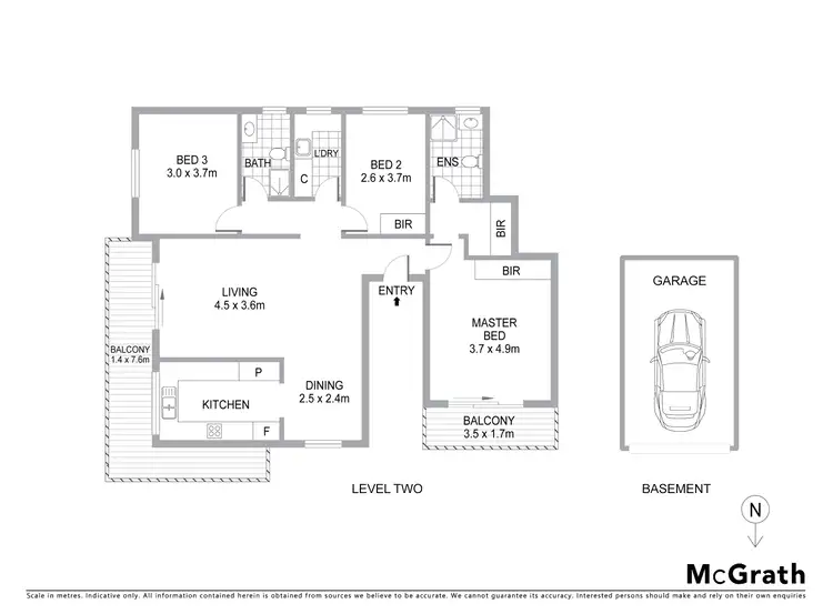 Floorplan of Homely apartment listing, 23/17 Sherbrook Road, Hornsby NSW 2077
