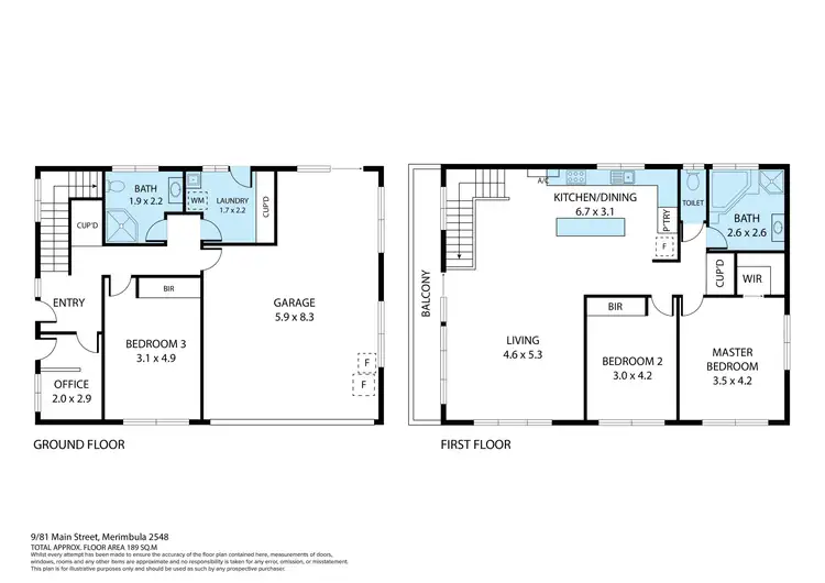 Floorplan of Homely townhouse listing, 9/81 Main Street, Merimbula NSW 2548