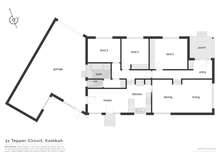 Floorplan of Homely house listing, 31 Tepper Circuit, Kambah ACT 2902