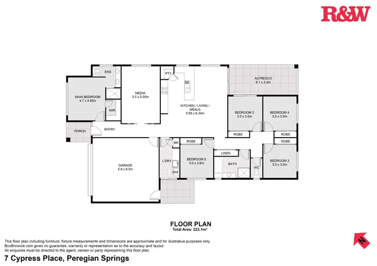 Floorplan of Homely house listing, 7 Cypress Place, Peregian Springs QLD 4573