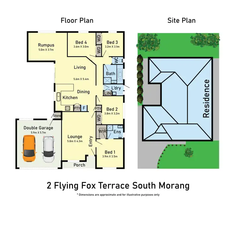 Floorplan of Homely house listing, 2 Flying Fox Terrace, South Morang VIC 3752