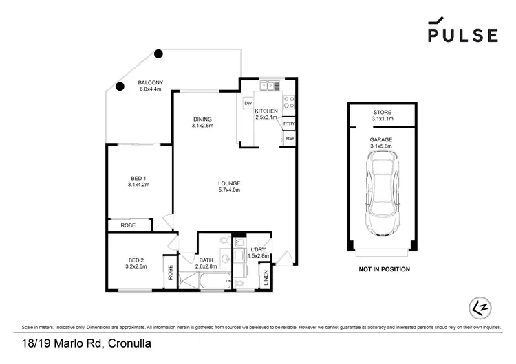 Floorplan of Homely apartment listing, 18/19 Marlo Road, Cronulla NSW 2230