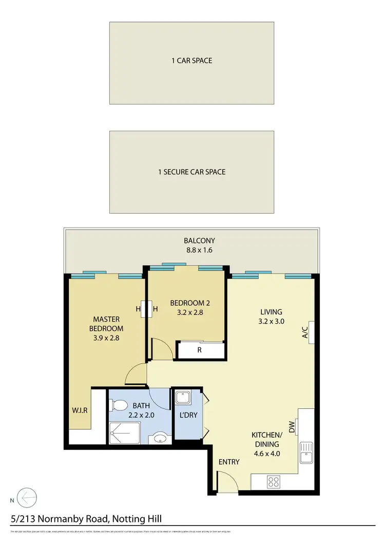 Floorplan of Homely apartment listing, 5/213 Normanby Road, Notting Hill VIC 3168