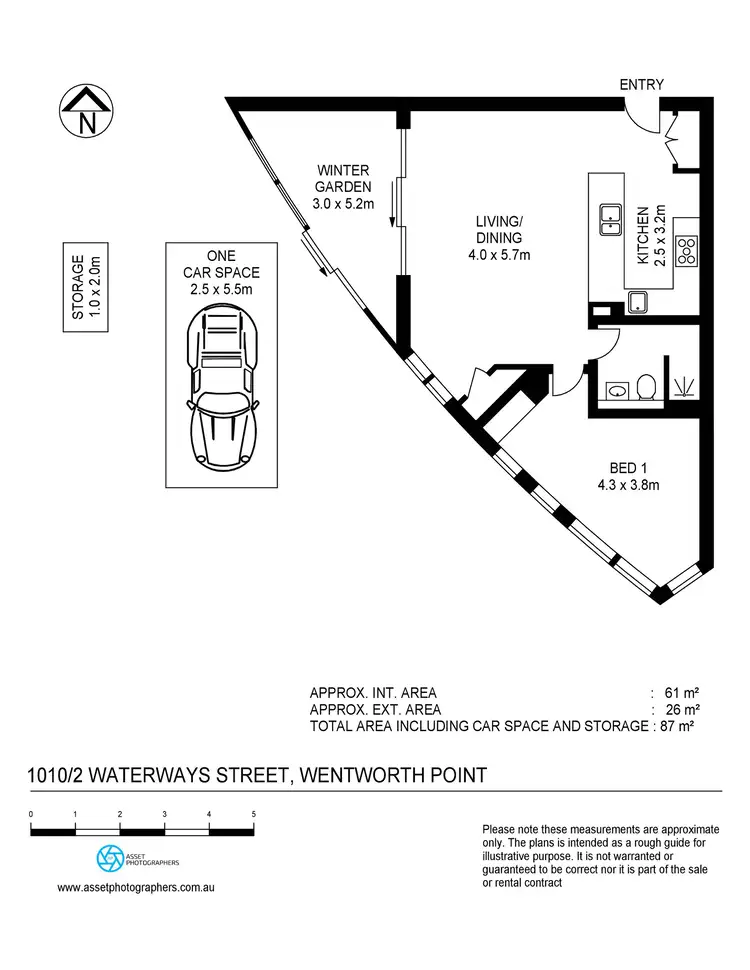 Floorplan of Homely apartment listing, 1010/2 Waterways Street, Wentworth Point NSW 2127