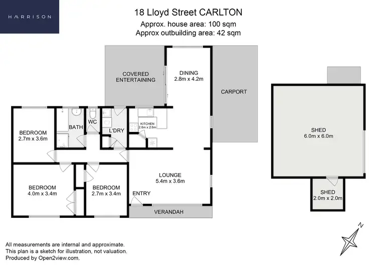 Floorplan of Homely house listing, 18 Lloyd Street, Carlton TAS 7173