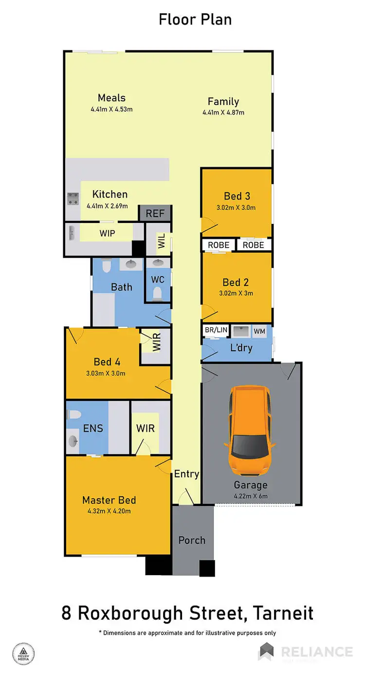 Floorplan of Homely house listing, 8 Roxborough Street, Tarneit VIC 3029