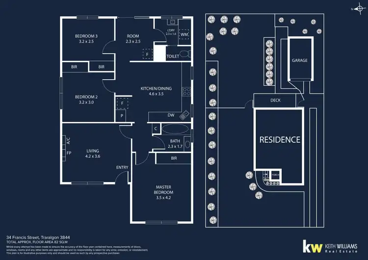 Floorplan of Homely house listing, 34 Francis Street, Traralgon VIC 3844