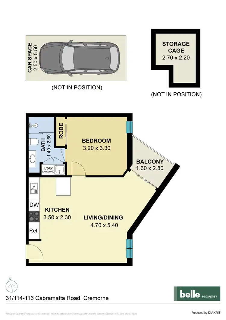 Floorplan of Homely apartment listing, 31/114-116 Cabramatta Road, Cremorne NSW 2090