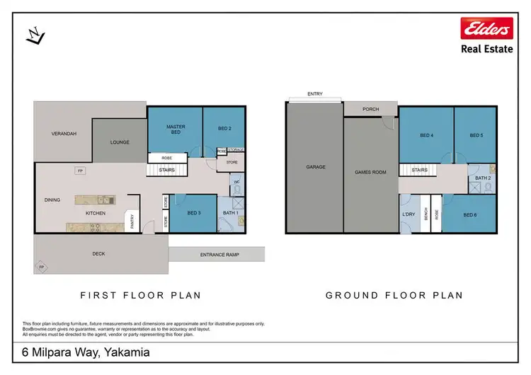 Floorplan of Homely house listing, 6 Milpara Way, Yakamia WA 6330