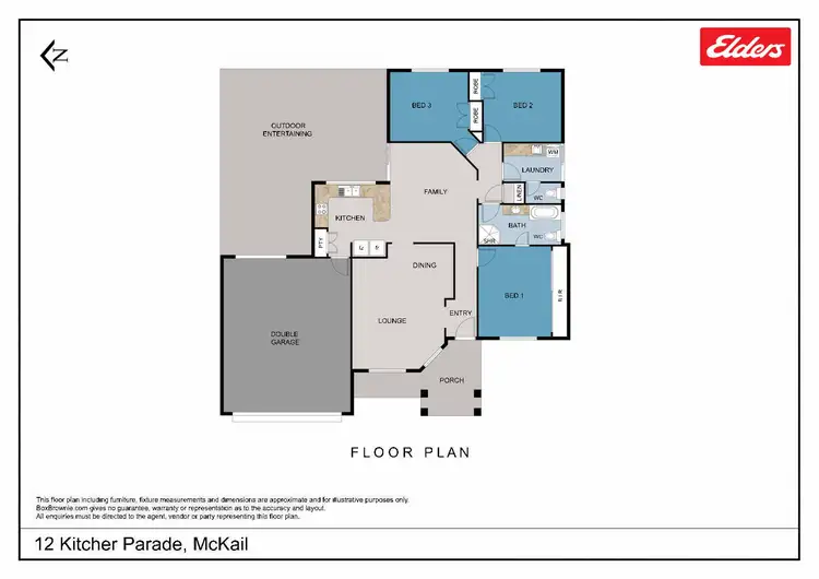 Floorplan of Homely house listing, 12 Kitcher Parade, Mckail WA 6330