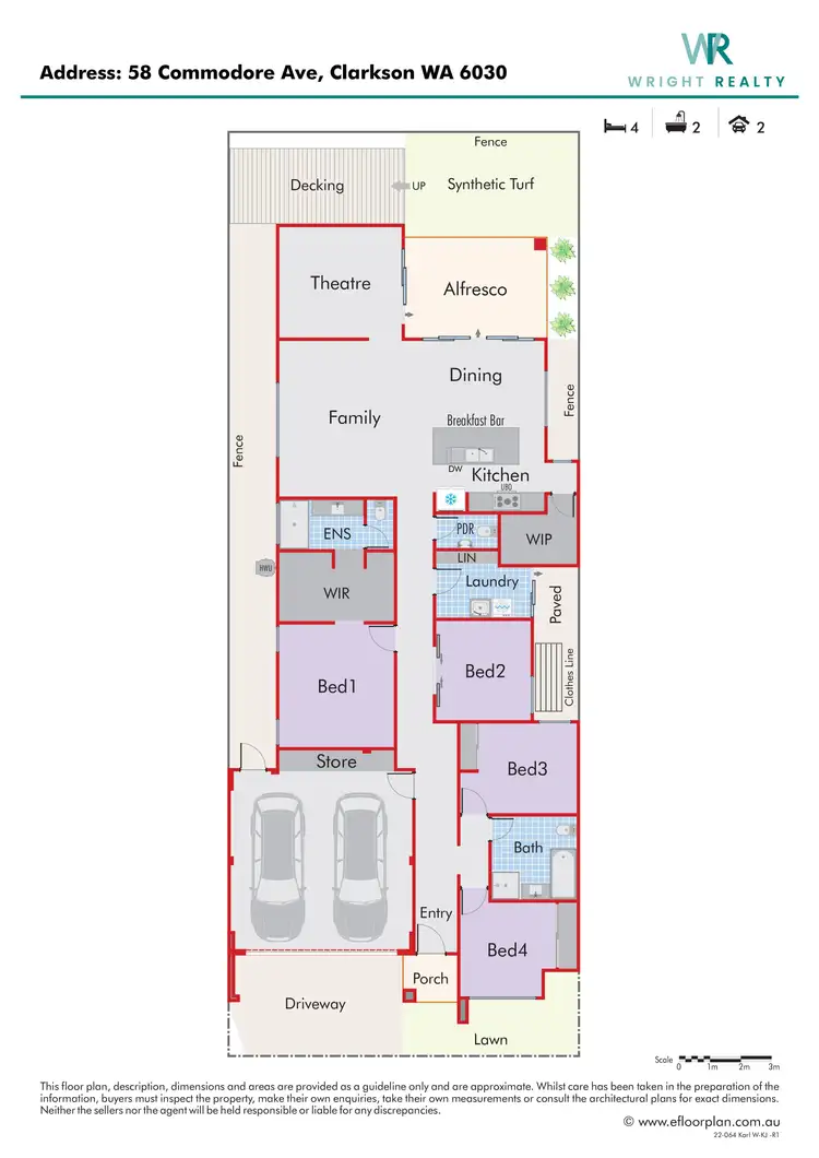 Floorplan of Homely house listing, 58 Commodore Avenue, Clarkson WA 6030