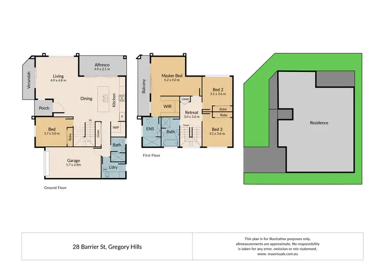 Floorplan of Homely house listing, 28 Barrier Street, Gregory Hills NSW 2557