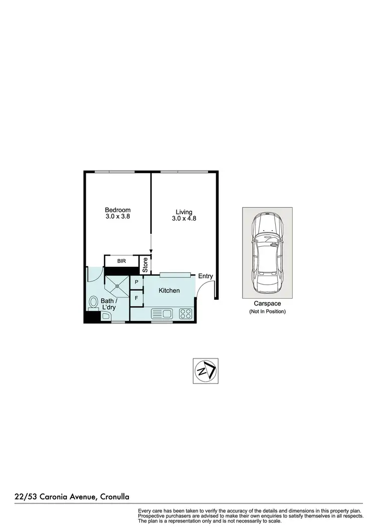 Floorplan of Homely unit listing, 22/53 Caronia Avenue, Woolooware NSW 2230