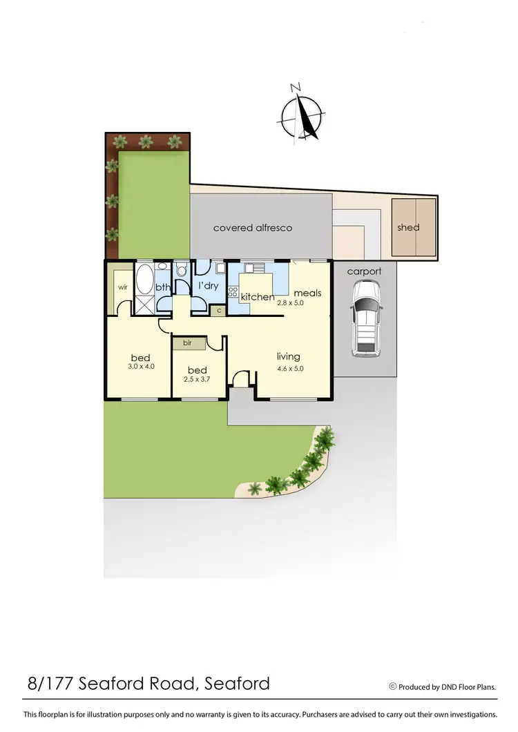 Floorplan of Homely unit listing, 8/177 Seaford Road, Seaford VIC 3198