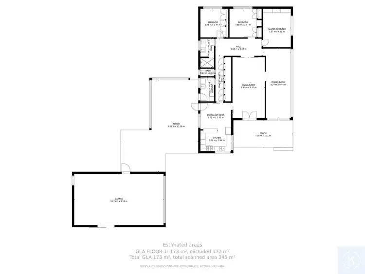 Floorplan of Homely rural property listing, 3353 Murray Valley Highway, Cobram VIC 3644