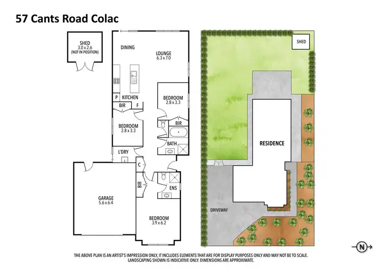 Floorplan of Homely house listing, 57 Cants Road, Colac VIC 3250
