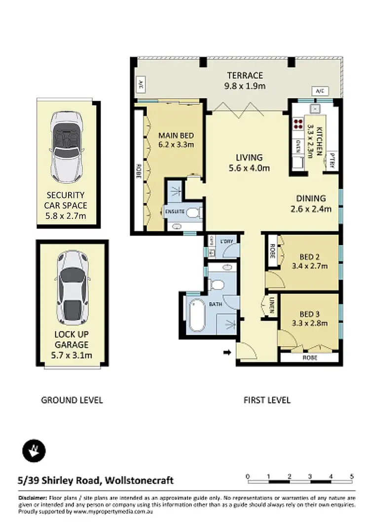 Floorplan of Homely apartment listing, 5/39-41 Shirley Road, Wollstonecraft NSW 2065