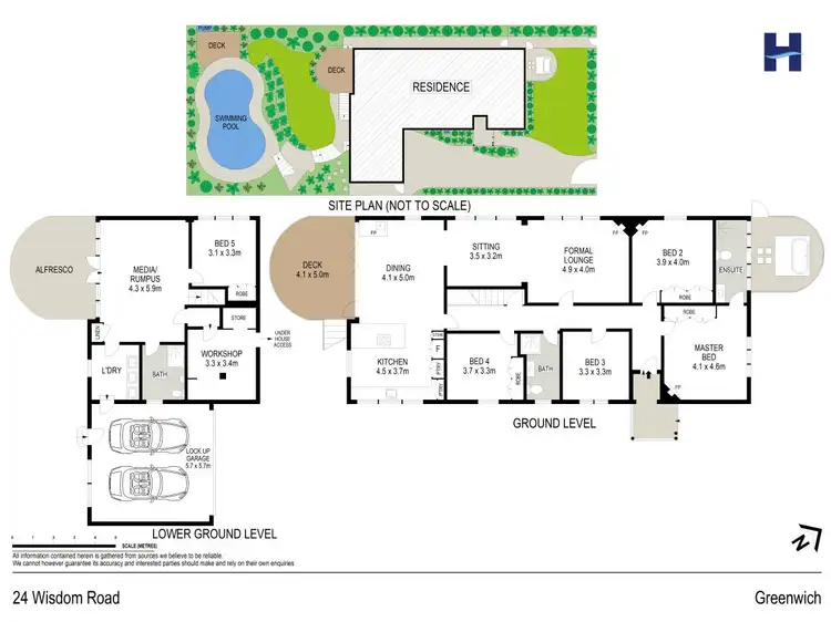 Floorplan of Homely house listing, 24 Wisdom Road, Greenwich NSW 2065