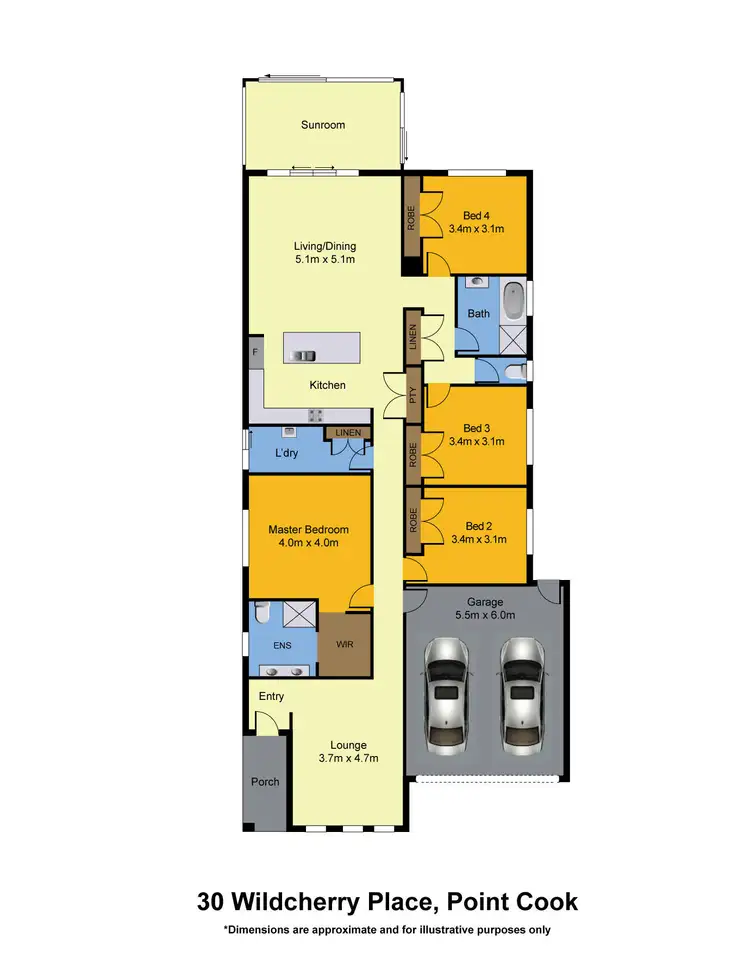 Floorplan of Homely house listing, 30 Wildcherry Place, Point Cook VIC 3030