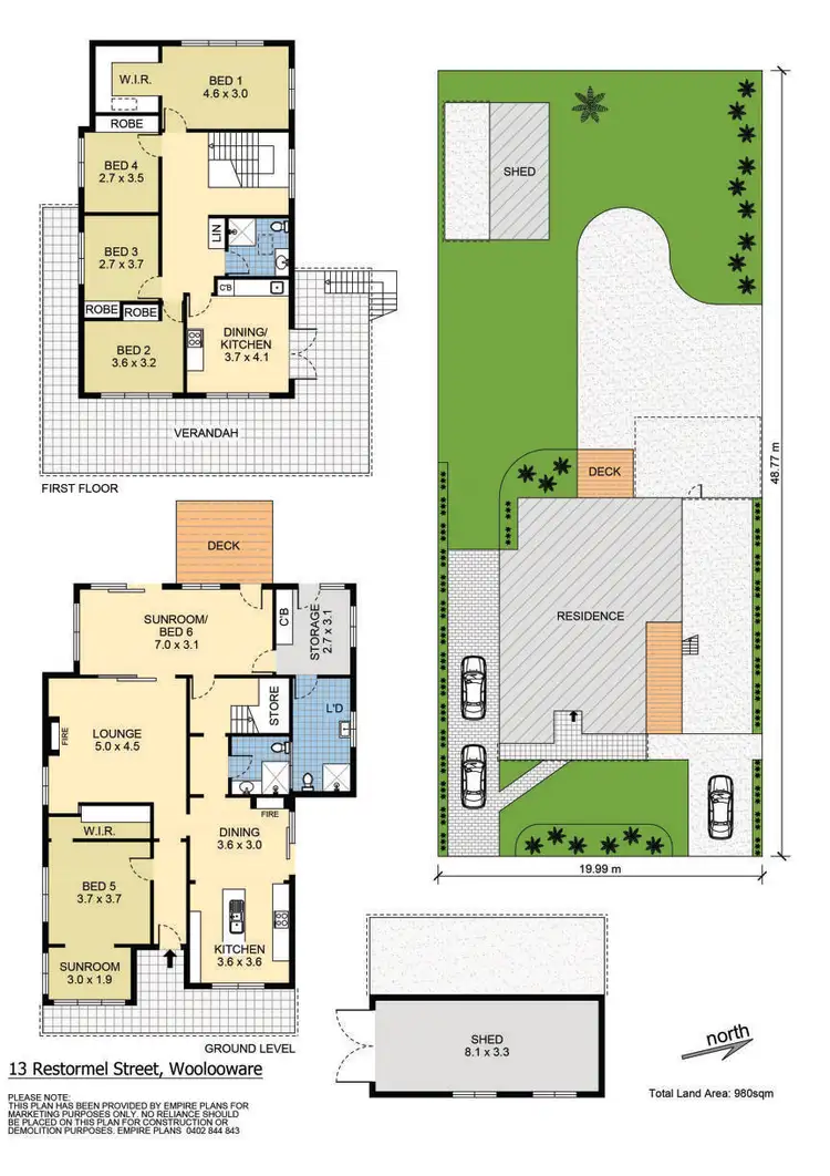 Floorplan of Homely house listing, 13 Restormel Street, Woolooware NSW 2230