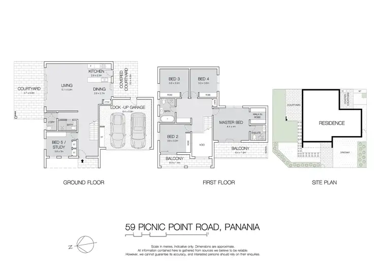 Floorplan of Homely semi-detached listing, 59 Picnic Point Road, Panania NSW 2213