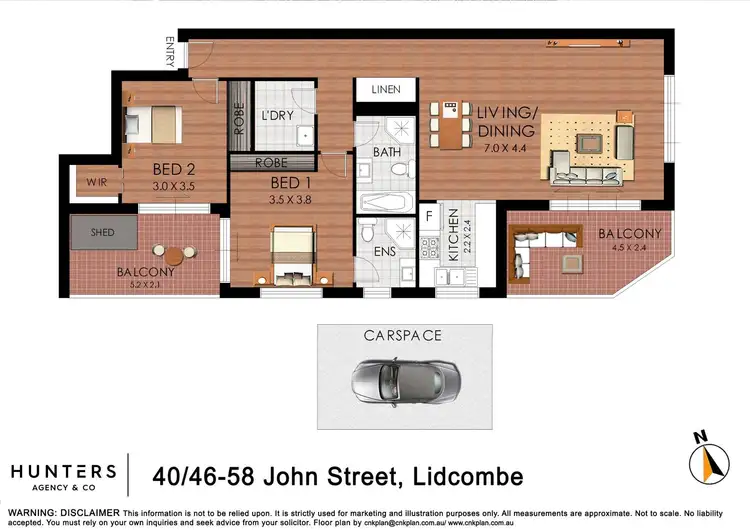 Floorplan of Homely apartment listing, 40/46-50 John Street, Lidcombe NSW 2141