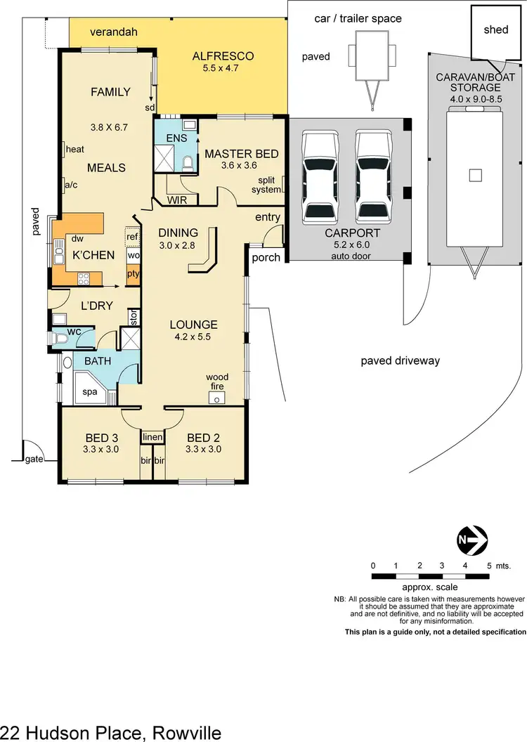 Floorplan of Homely house listing, 22 Hudson Place, Rowville VIC 3178