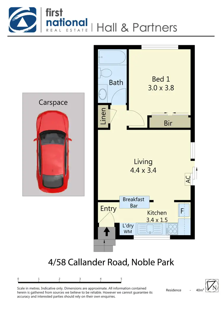 Floorplan of Homely unit listing, 4/58 Callander Road, Noble Park VIC 3174