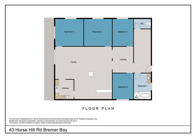 Floorplan of Homely house listing, 43 Horse Hill Road, Bremer Bay WA 6338