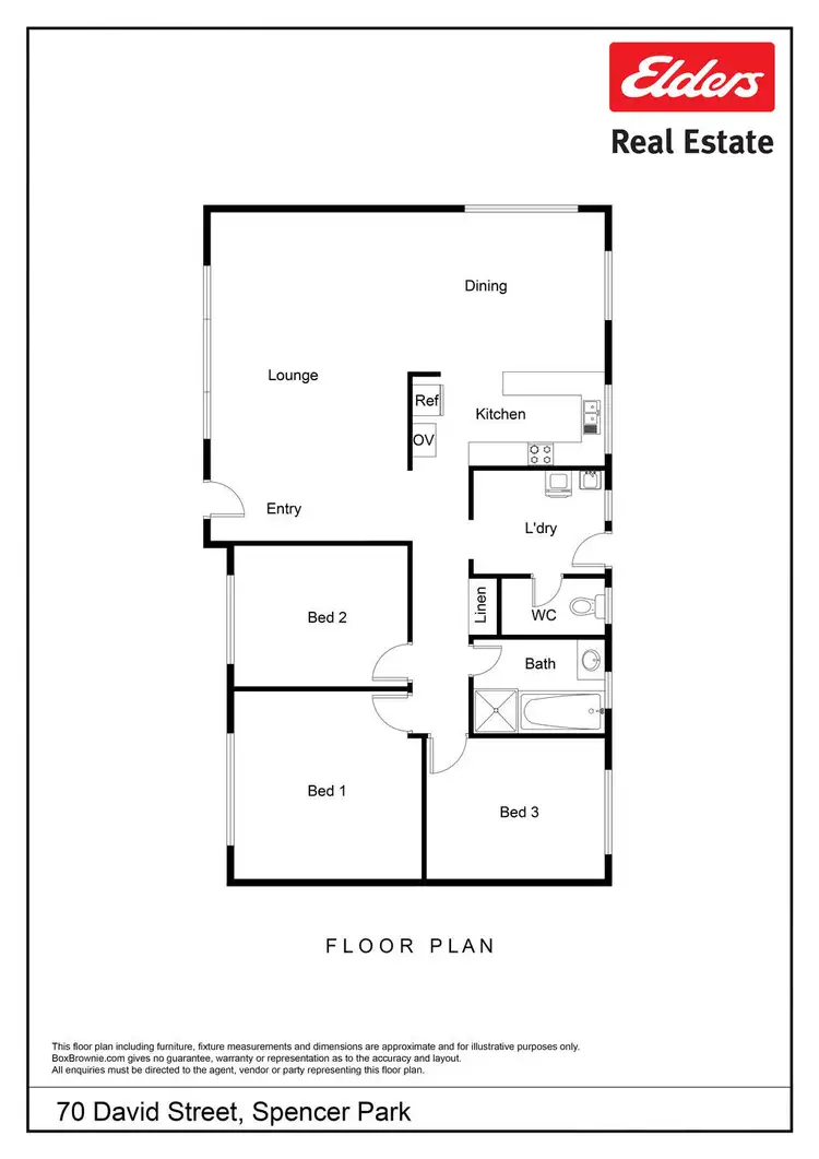 Floorplan of Homely house listing, 70 David Street, Spencer Park WA 6330