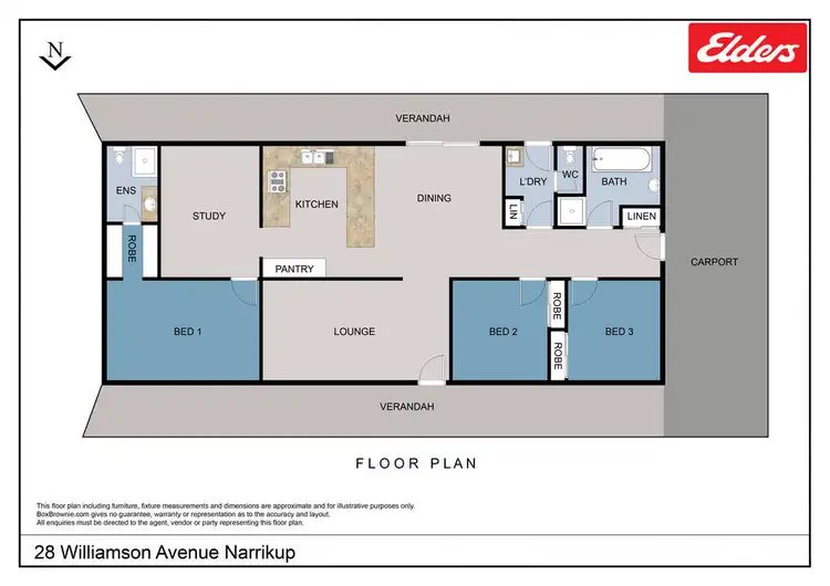 Floorplan of Homely house listing, 28 Williamson Avenue, Narrikup WA 6326