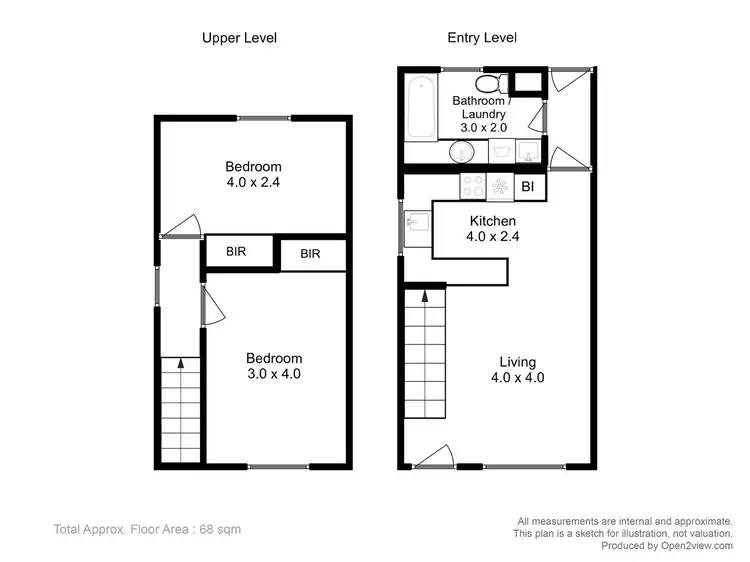 Floorplan of Homely unit listing, Unit 1/22 Parsonage Place, Sorell TAS 7172