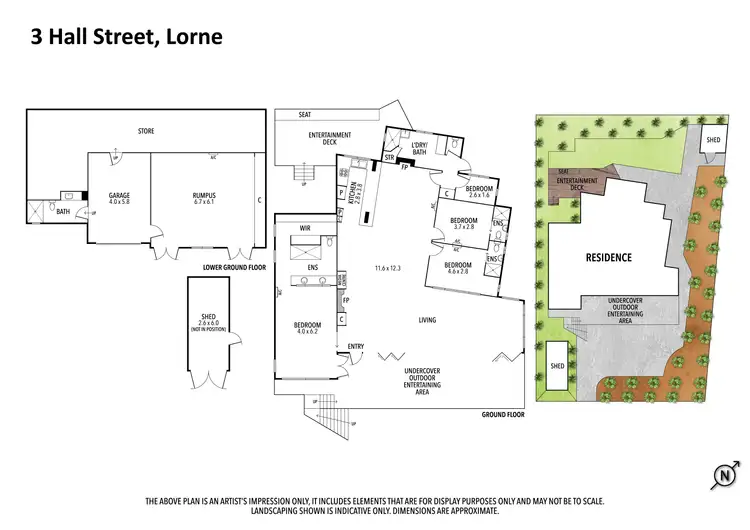 Floorplan of Homely house listing, 3 Hall Street, Lorne VIC 3232