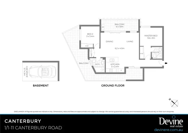 Floorplan of Homely apartment listing, 1/1-11 Canterbury Road, Canterbury NSW 2193