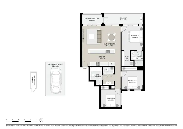 Floorplan of Homely apartment listing, 29/45 Chandos Street, St Leonards NSW 2065