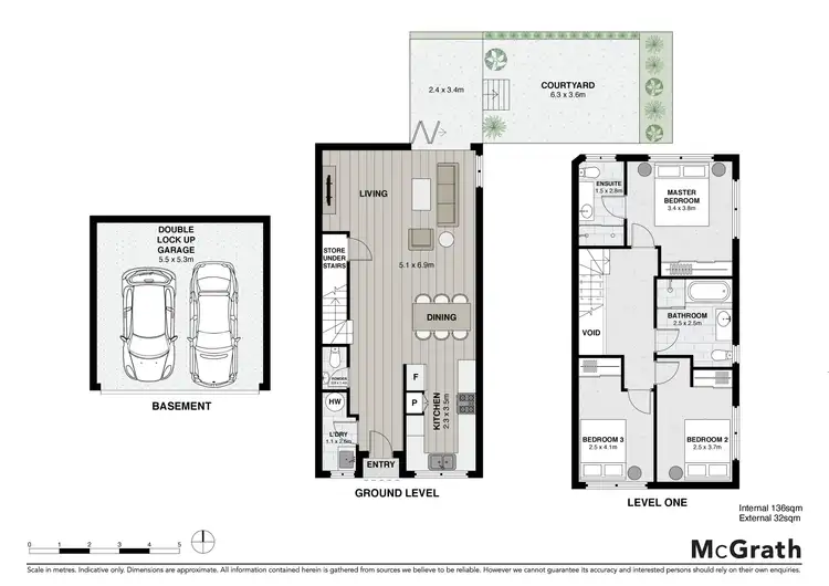 Floorplan of Homely townhouse listing, 3/23 Christie Street, Wollstonecraft NSW 2065