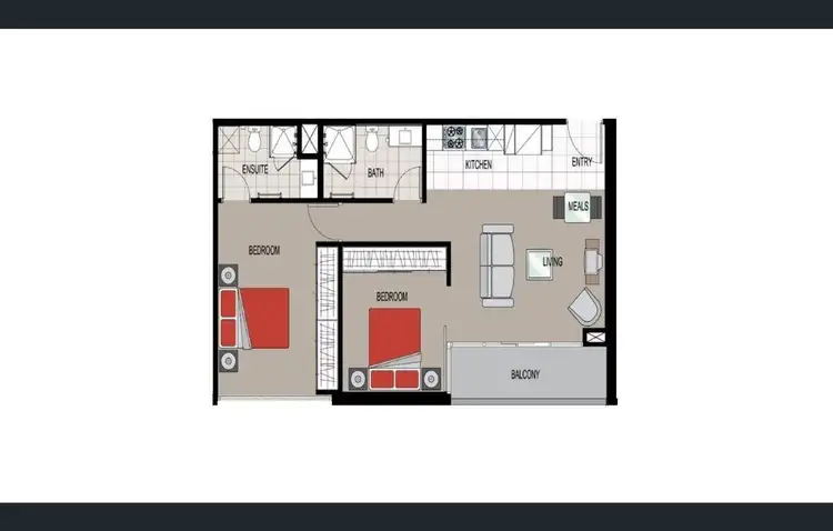 Floorplan of Homely apartment listing, 1707/8 Downie Street, Melbourne VIC 3000