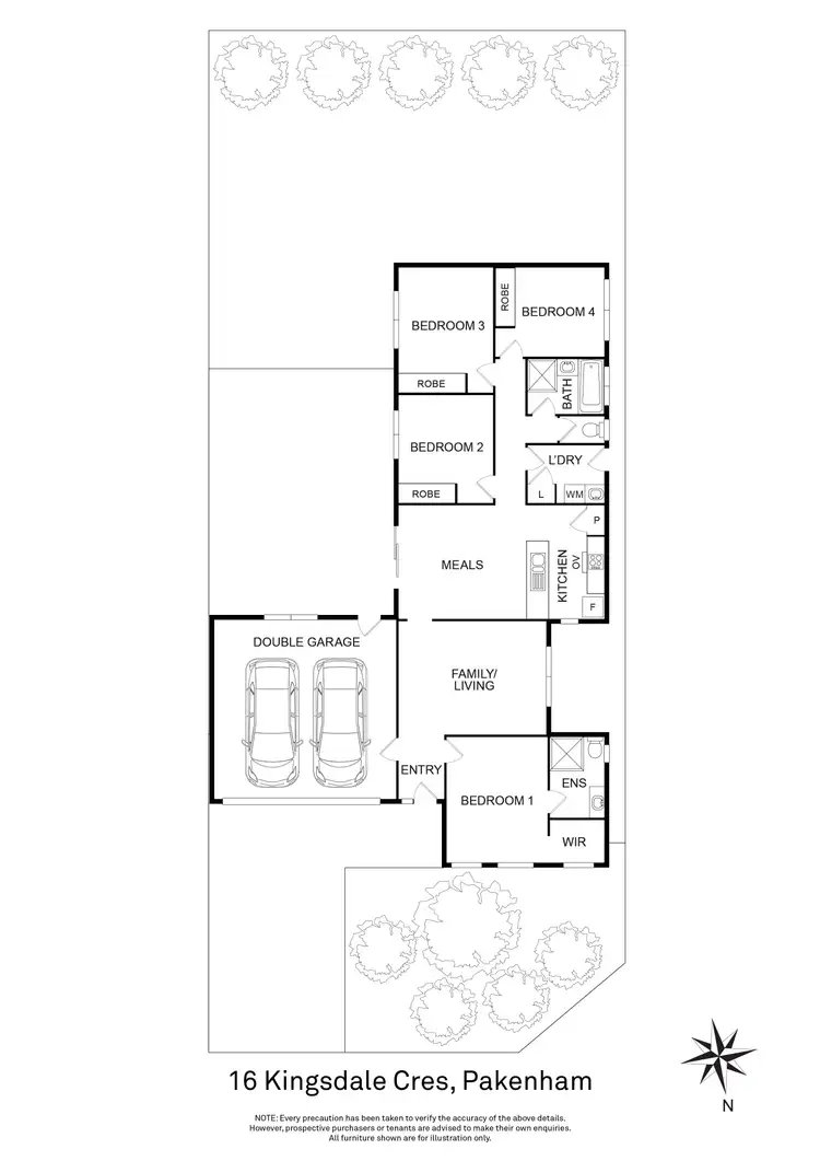 Floorplan of Homely house listing, 16 Kingsdale Crescent, Pakenham VIC 3810