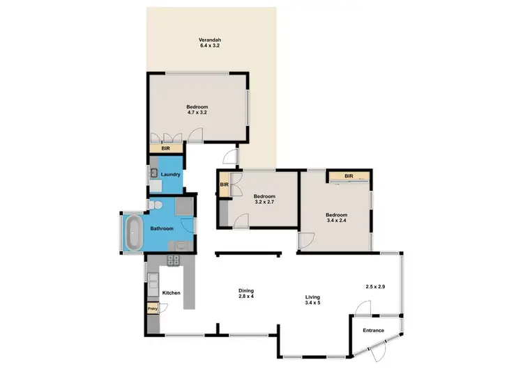 Floorplan of Homely house listing, 33 Burton Street, Warragul VIC 3820