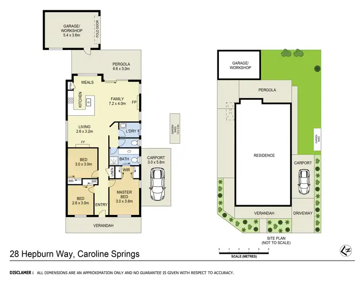Floorplan of Homely house listing, 28 Hepburn Way, Caroline Springs VIC 3023
