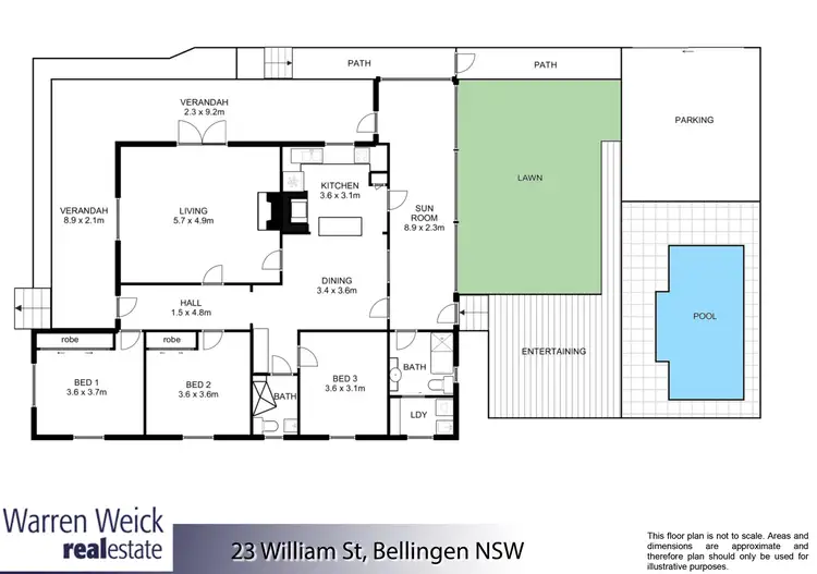 Floorplan of Homely house listing, 23 William Street, Bellingen NSW 2454