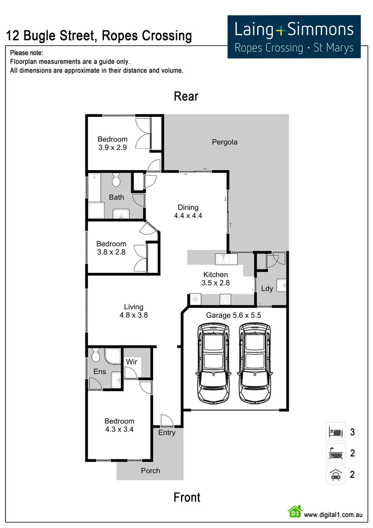 Floorplan of Homely house listing, 12 Bugle St, Ropes Crossing NSW 2760