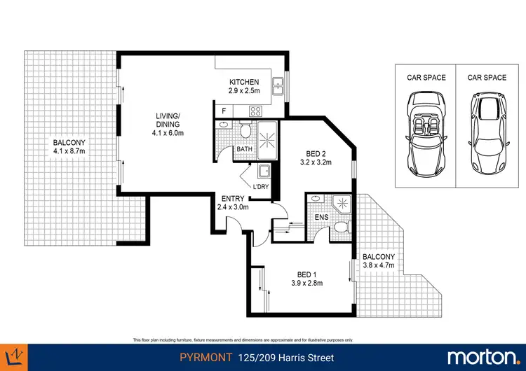 Floorplan of Homely apartment listing, 125/209 Harris Street, Pyrmont NSW 2009